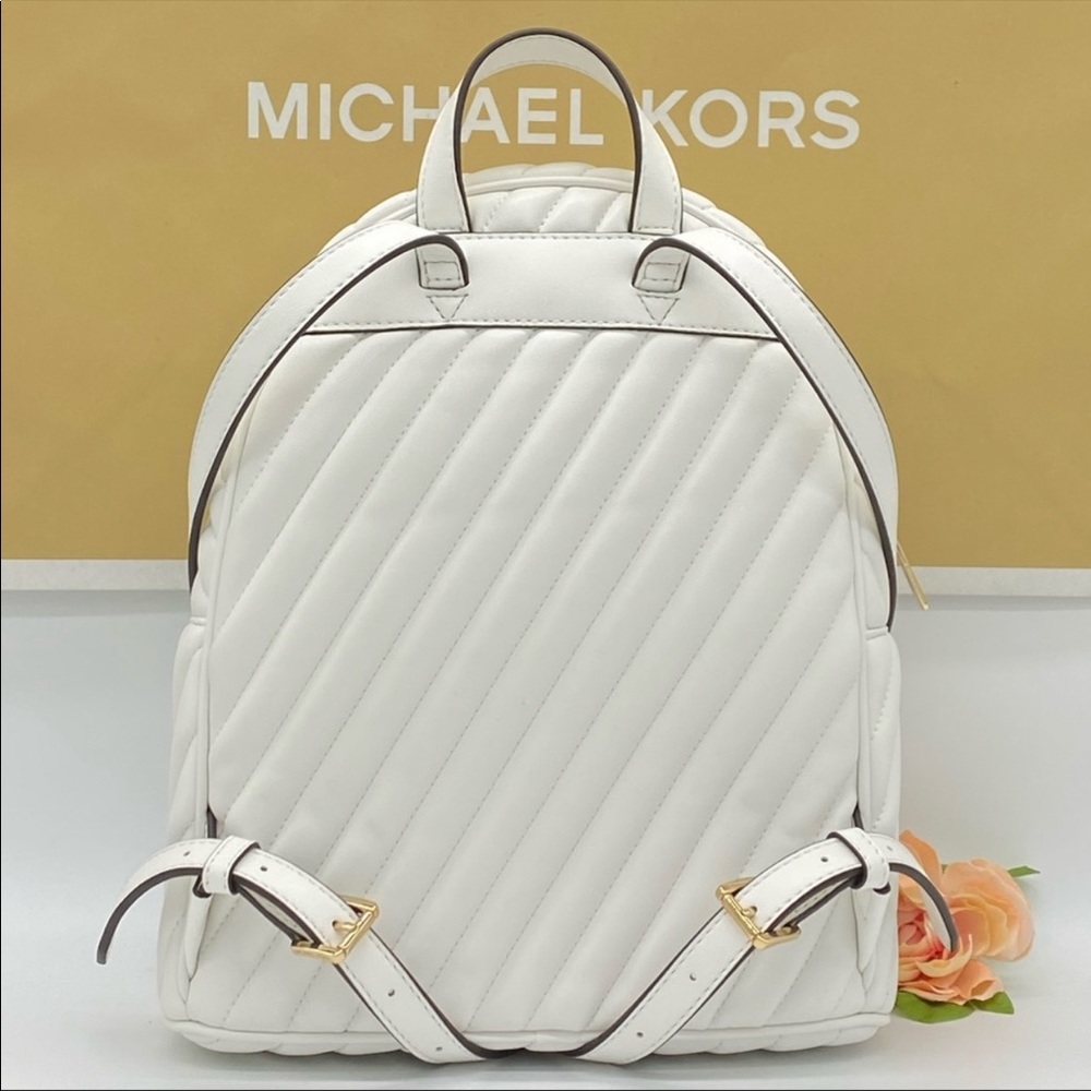 MICHAEL KORS ABBEY MD BACKPACK VEGAN FAUX LEATHER - Picture 15 of 16